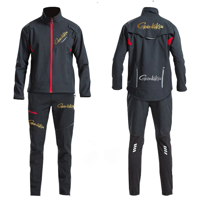 Fishing Rain Suit - 男性用防水フィッシングスーツ,冬用ウインドブレーカー,厚手のパンツ,暖かいコート