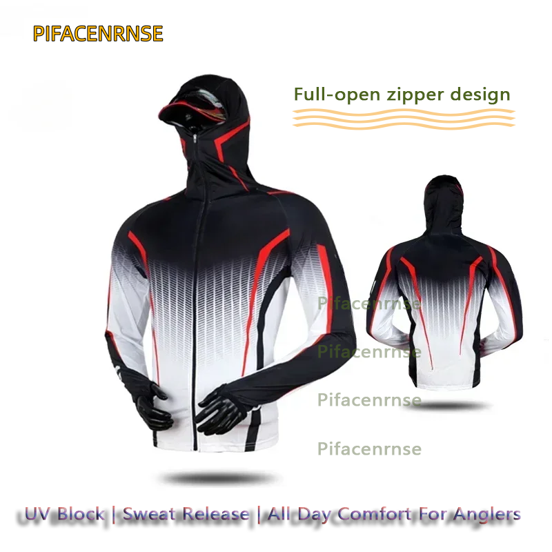 Fishing Shirt Uv Protection - プロの釣り用シャツ 紫外線防止日焼け止め 顔と首を保護する釣り服 通気性速乾性釣り服