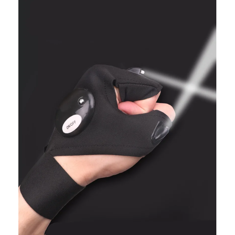 LED ハーフフィンガーグローブ男性女性用屋外防水夜釣り餌サ - Fishing Gloves のレビューと価格