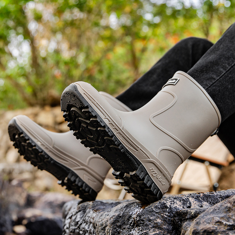 36-47 サイズ耐摩耗性厚底レインブーツメンズアウトドア釣 - Fishing Boots のレビューと価格