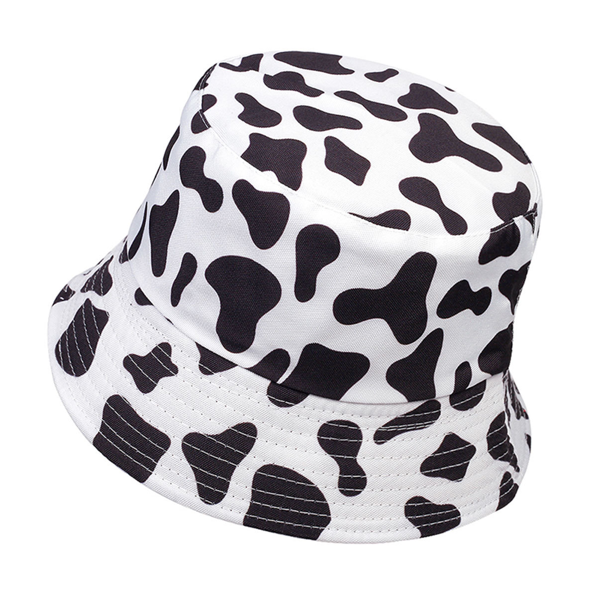 2025 バケットハット 乳牛柄 リバーシブル カジュアル  - Fishing Hat のレビューと価格
