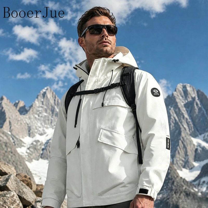 メンズ防水ハイキングジャケット ソフトシェル フード付き ウ - Fishing Jacket Waterproof のレビューと価格
