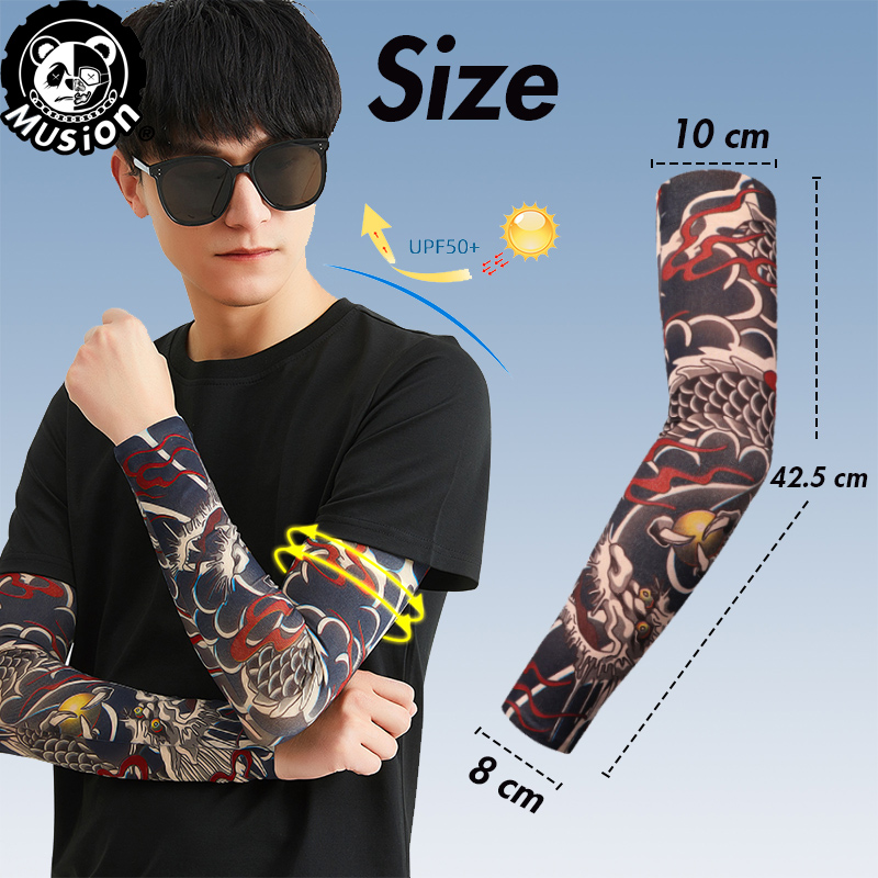 Musion 新しいシームレスタトゥースリーブ抗 UV ダス - Fishing Socks のレビューと価格