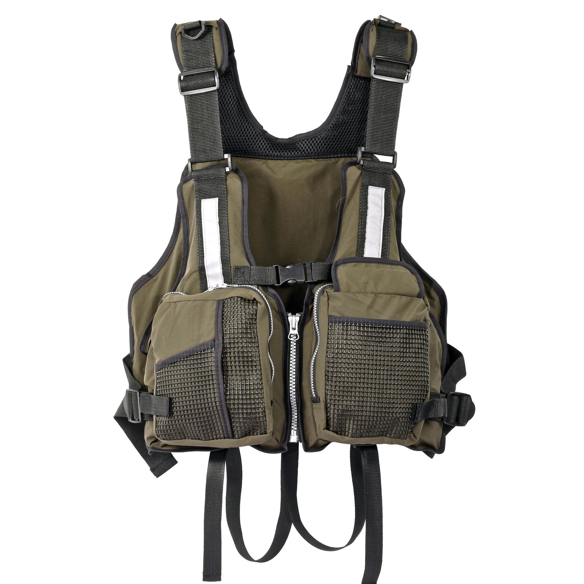 複数のポケット付きアウトドアフィッシングベスト、通気性と耐久 - Fishing Vest のレビューと価格