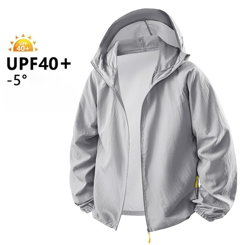 夏軽量ハイキングジャケット男性釣りサイクリングフード付きジム - Fishing Jacket Waterproof のレビューと価格