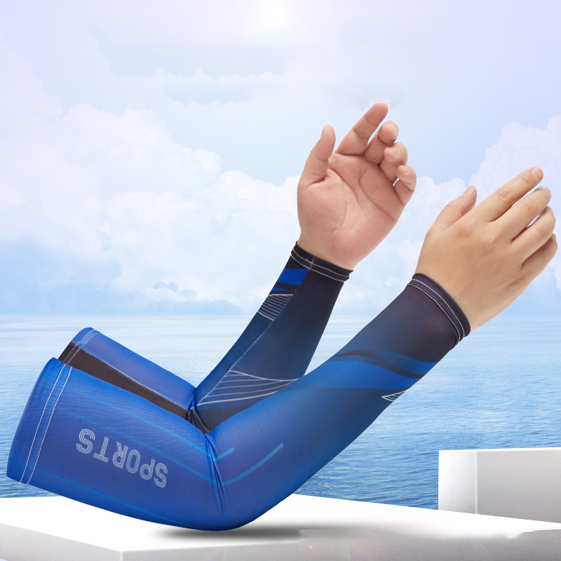 サイクリングアイススリーブ男性用サマースポーツ紫外線防止カフ - Fishing Gloves のレビューと価格