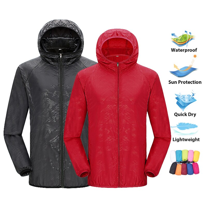 Lngxo男女兼用ハイキングジャケット女性用防水クイックドラ - Fishing Rain Suit のレビューと価格