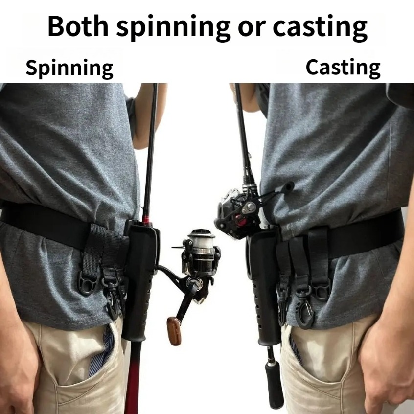 1 個調節可能なウェーディングベルト釣り用ウエストベルトロッ - Fishing Belt のレビューと価格