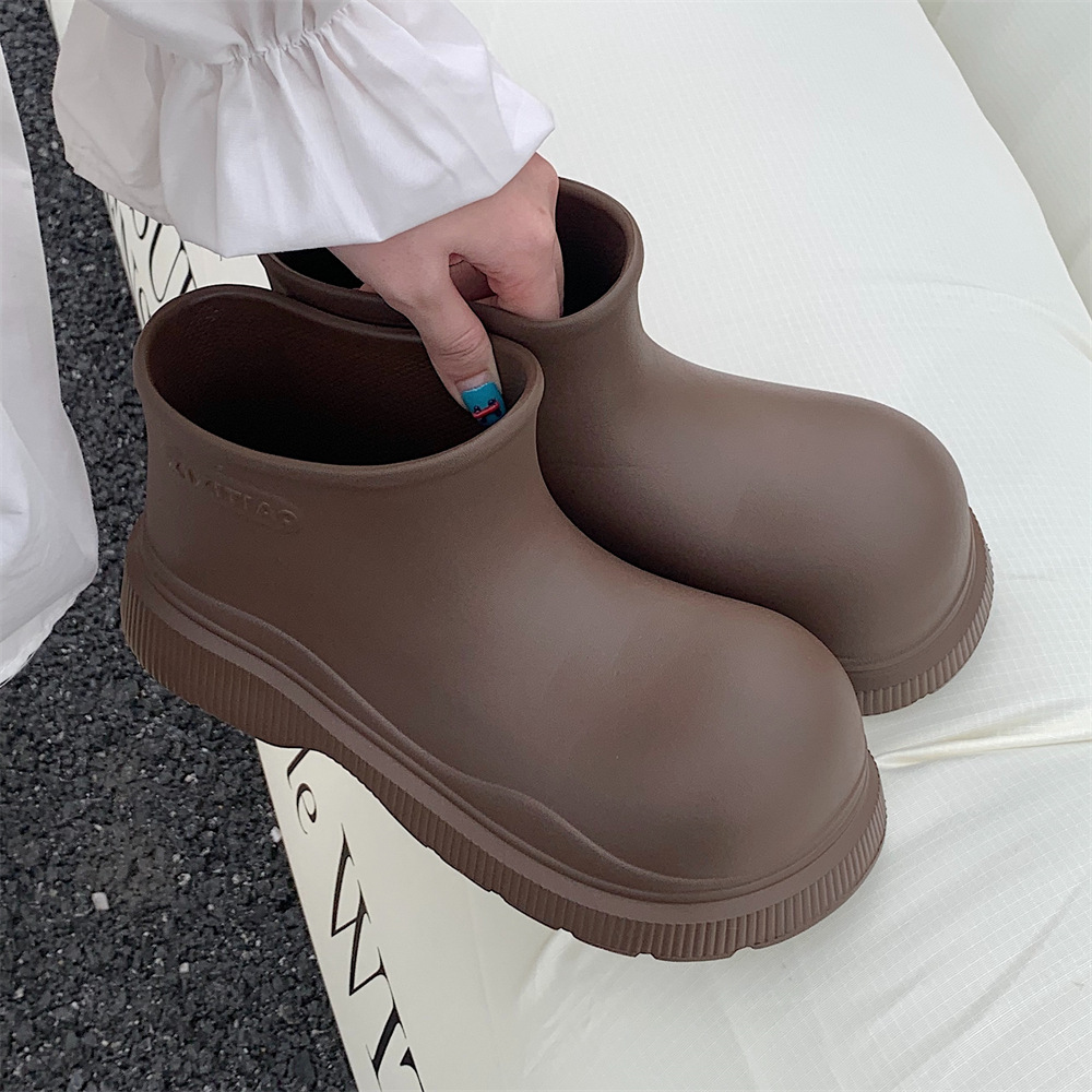 女性用ルーズブラックレインブーツ、アンクル丈軽量EVAウォー - Fishing Waders のレビューと価格
