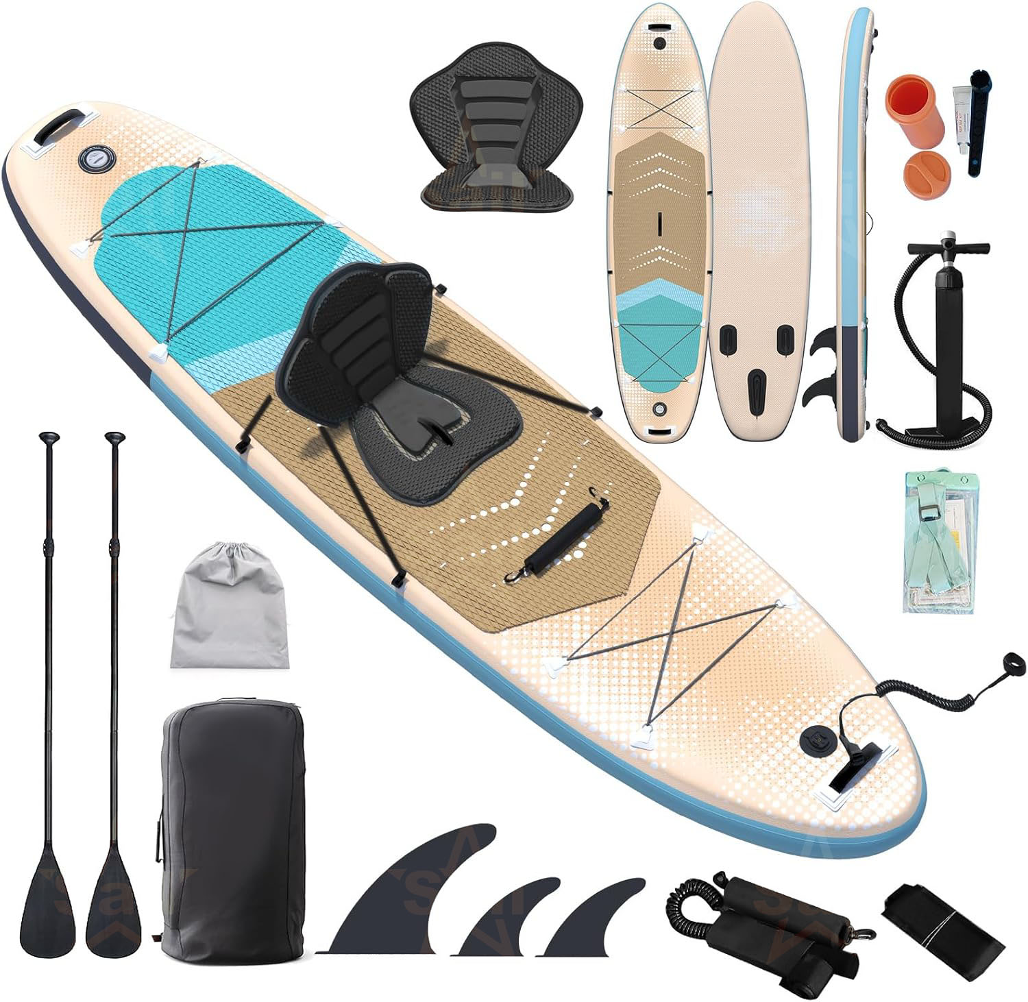 多目的インフレータブルスタンドアップパドルボード（SUP）コ - Fishing Backpack のレビューと価格