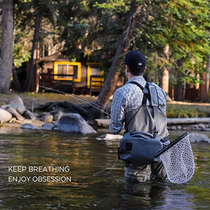 メンズ フライフィッシング ウェーダー 3 層防水通気性素材 - Fishing Waders のレビューと価格