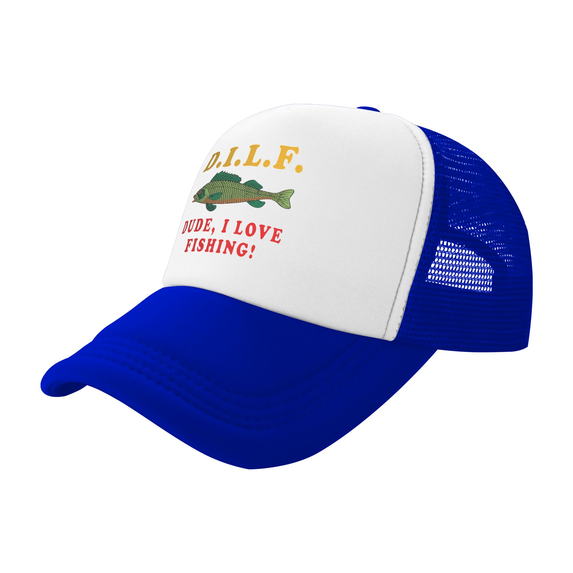 Dude I Love Fishing DILF ミームベー - Fishing Hat のレビューと価格