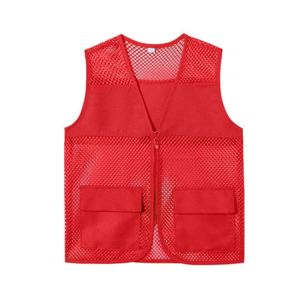 フィッシングベスト 中空ジッパー前立て ダブルポケット Vネ - Fishing Vest のレビューと価格