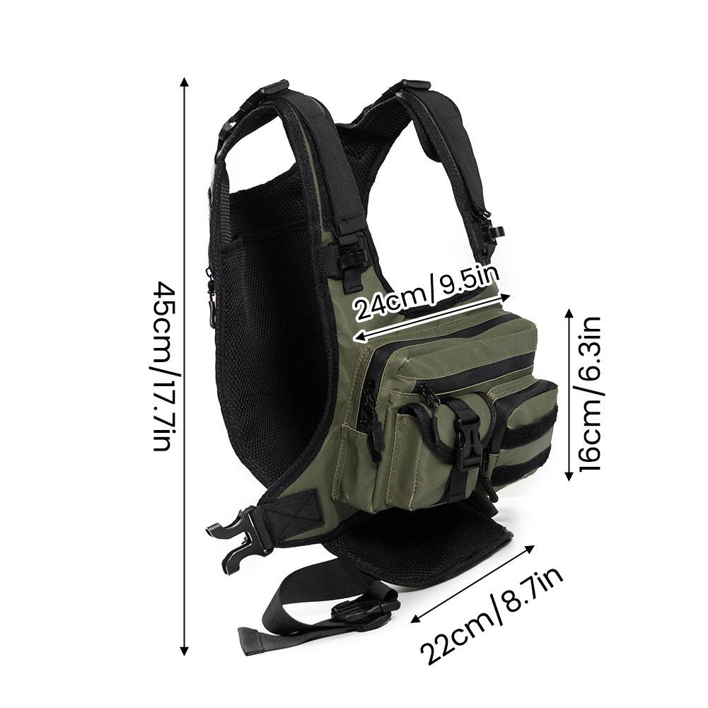 マルチポケットアウトドアタクティカルベスト通気性メッシュチェ - Fishing Bag Waterproof のレビューと価格