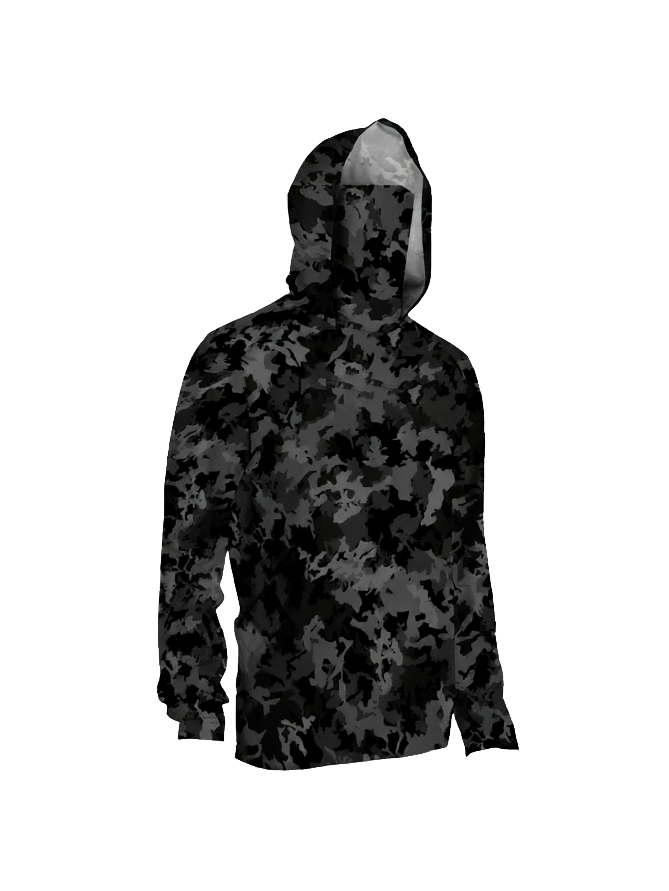 男性用UVカット釣り用フード付きトップス、ネックゲイター付き - Fishing Hoodie のレビューと価格