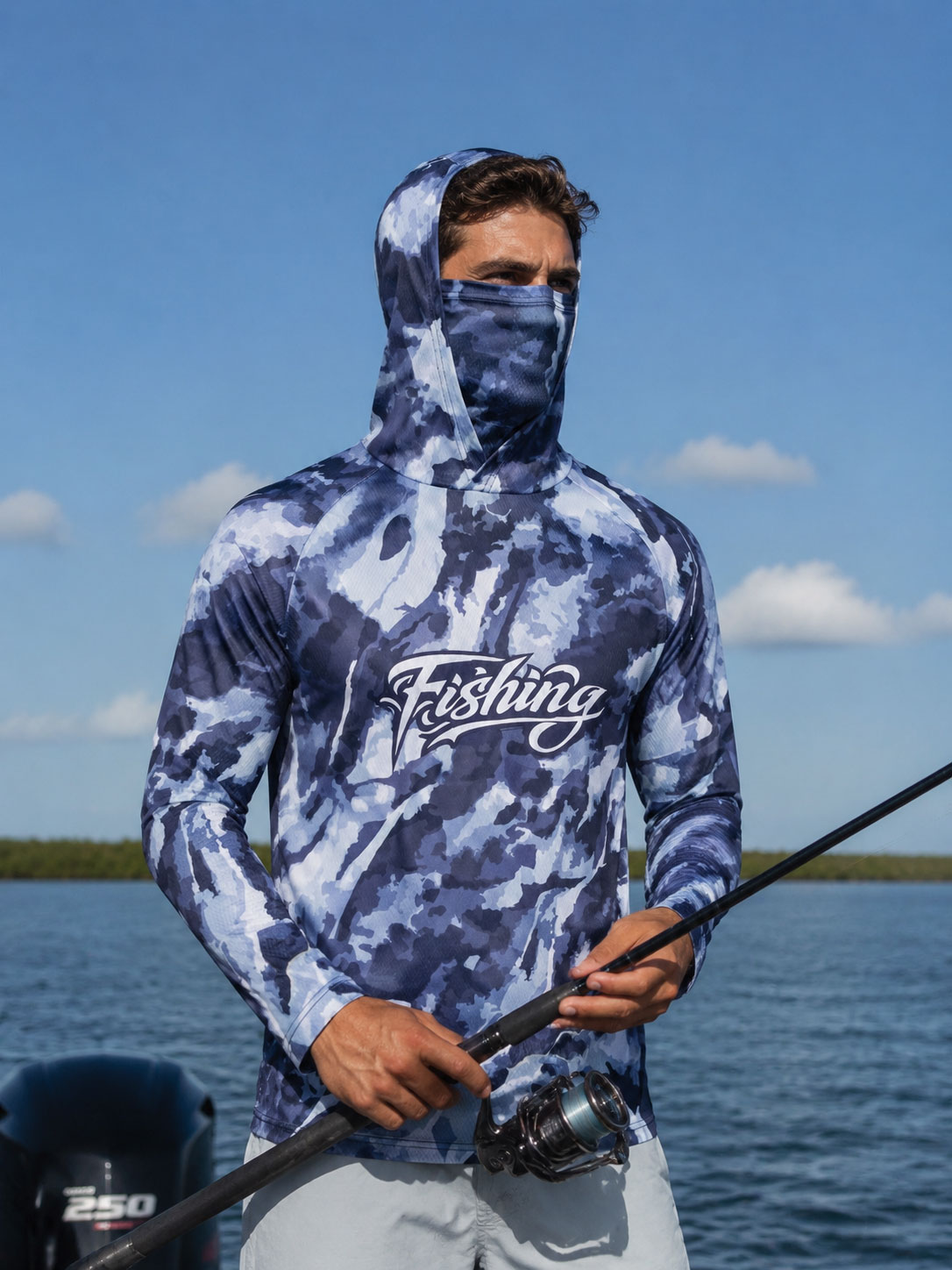 釣り用フード付きシャツ メンズ釣り服 長袖 アウトドア 夏用 - Fishing Mask Sun Protection のレビューと価格