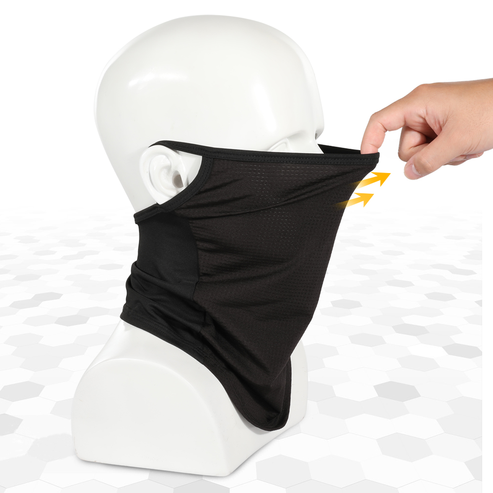 1/2 個アイスシルクフェイスマスク通気性サイクリングバイザ - Fishing Mask Sun Protection のレビューと価格